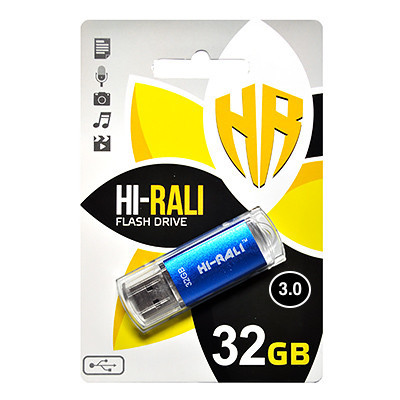 USB флеш накопичувач Hi-Rali 32GB/ HI-32GBVC (Гарантія 3 роки) Дніпро - фото 1