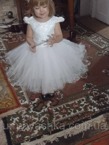 Дитяча біле плаття з блискітками 80-120 Кривий Ріг - фото 3