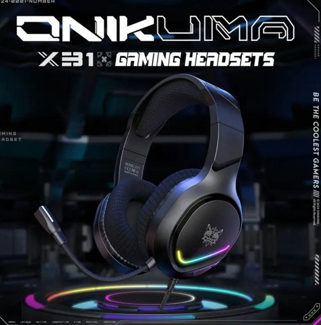 New‼️Геймерські навушники Onikuma X15 Pro Black‼️‼️ Київ - фото 3