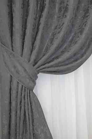 Шторная ткань лен мрамор, коллекция 