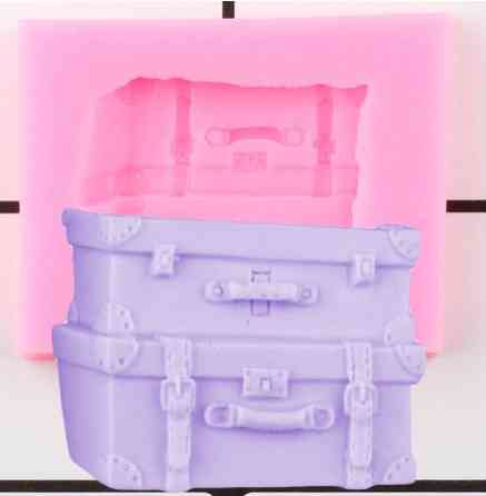 Молд силиконовый Чемоданы 40 на 51 мм розовый Киев