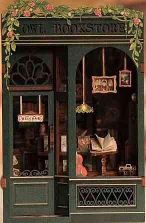 Румбокс книжный магазин совы, интерьерный конструктор своими руками. Харьков