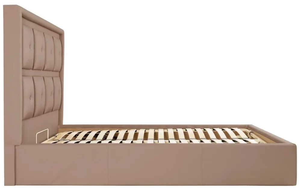 Кровать Двуспальная Windsor VIP 180 х 200 см Fly 2213 С дополнительной металлической цельносварной рамой Светло-коричневый Киев - изображение 4