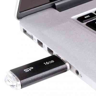 USB флеш накопитель Silicon Power 16GB Ultima U02 Black USB 2.0 (SP016GBUF2U02V1K) Винница