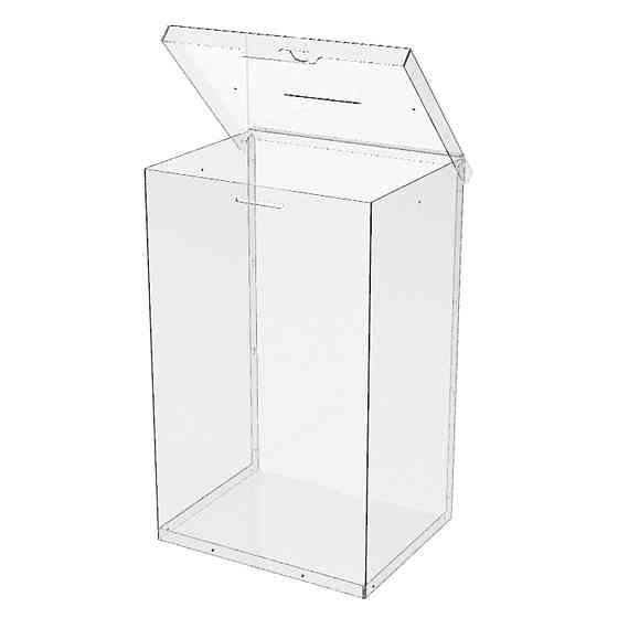 Ящик EKOSTAR с замком для пожертвований и сбора денег 250x200x400. Объем 20 литров Киев