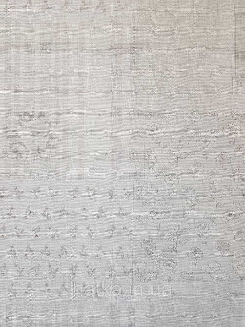 Шпалери вініл на флізеліні A.S.Creation Maison charme 0.53x10 прованс під плитку квіти смуги сірі білі Київ - фото 4