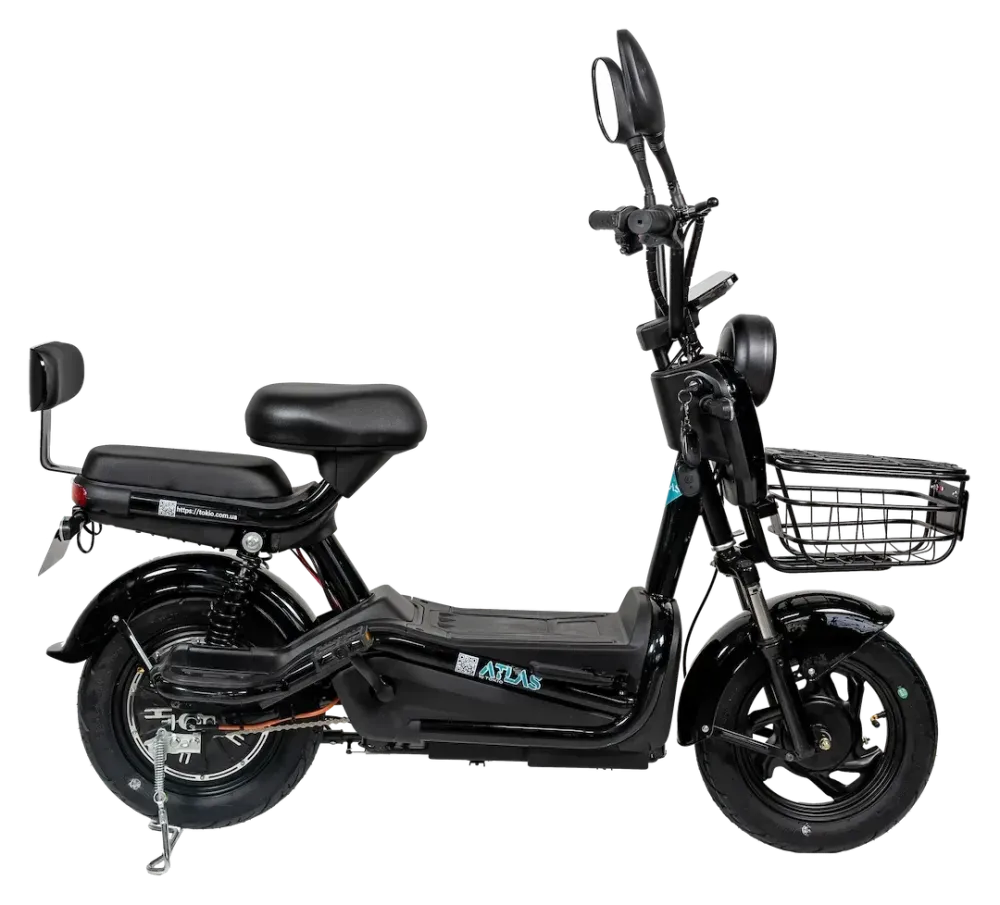 Електроскутер Atlas Elegant 500W Black Київ - фото 3
