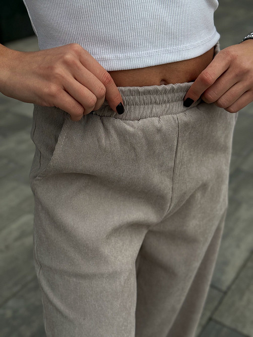 Жіночі вельветові штани палаццо "Garda" | Батал Київ - фото 4