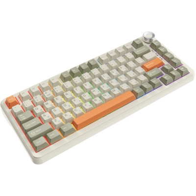 Клавиатура Ajazz AK820 MAX Flying Fish Switch RGB Wireless/Bluetooth/USB Beige (AK820MAX-FF-R) Винница - изображение 2