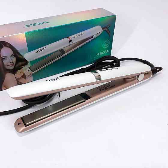 Випрямляч для густого волосся VGR V-522, Дбайливий випрямляч волосся, Плойка вирівнювач YL-54 Львів