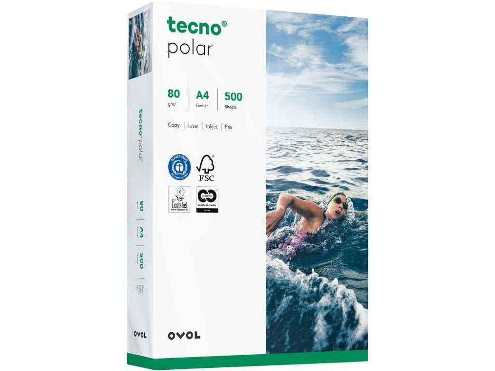 Папір офісний 80г/м2 500арк. А4 ТМ Tecno Polar Київ - фото 1