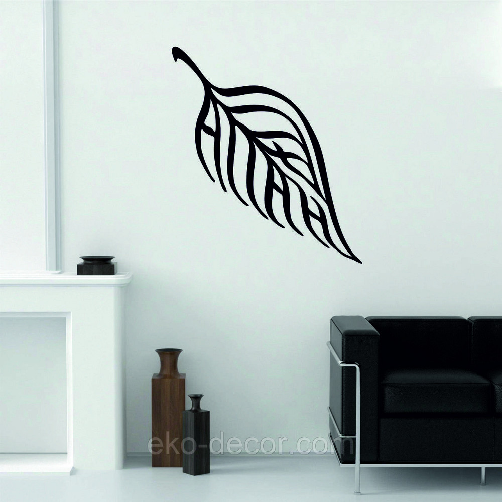 Декоративне настінне Панно «Ліист» Декор на стіну 90*77 см, Чорний Київ - фото 2