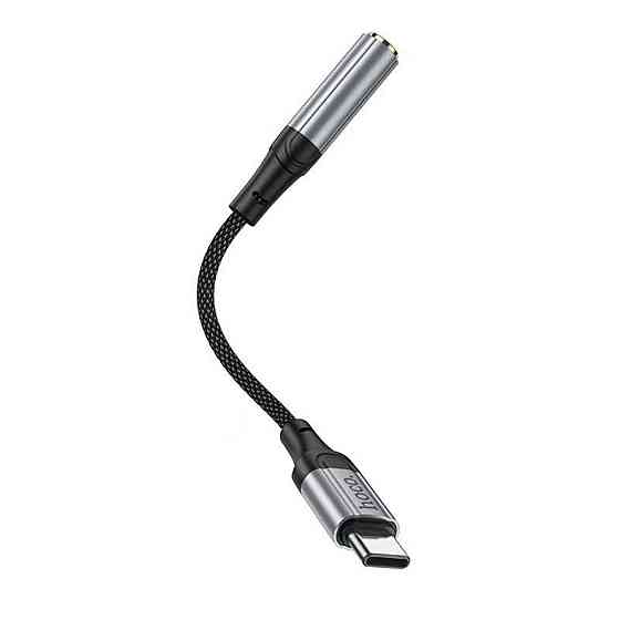 Аудiокабель HOCO LS36 Fresh Digital Type-C to 3.5 audio converter Black (6942007608886 ) Київ