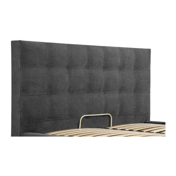 Кровать Двуспальная Американка Chester Comfort 160 x 200 см Alyaska 10 С подъемным механизмом и нишей для белья Темно-серый Киев