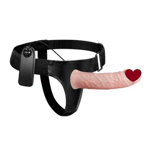 Страпон BAILE Vibrating Hollow Strap-on Multispeed Sex Aura Киев