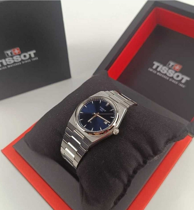 Годинник синій Tissot prx powermatic 80 Топовий Київ - фото 4