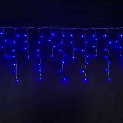 Гірлянда Novogod`ko бахрома 83 LED, синя, 2,1*0,7 м, 8 режимів (973772) Вінниця