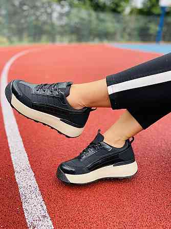 PTPT Кросівки жіночі PTPT F776 чорні (весна-осінь, еко-шкіра) (4751) Коломия