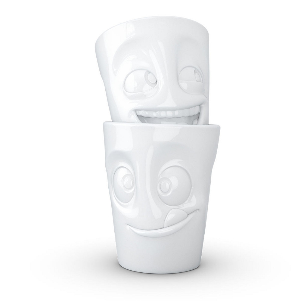 Набор чашек Tassen Смех и Вкусняшка (2 чашки по 350 мл) фарфор Белый Киев - изображение 3