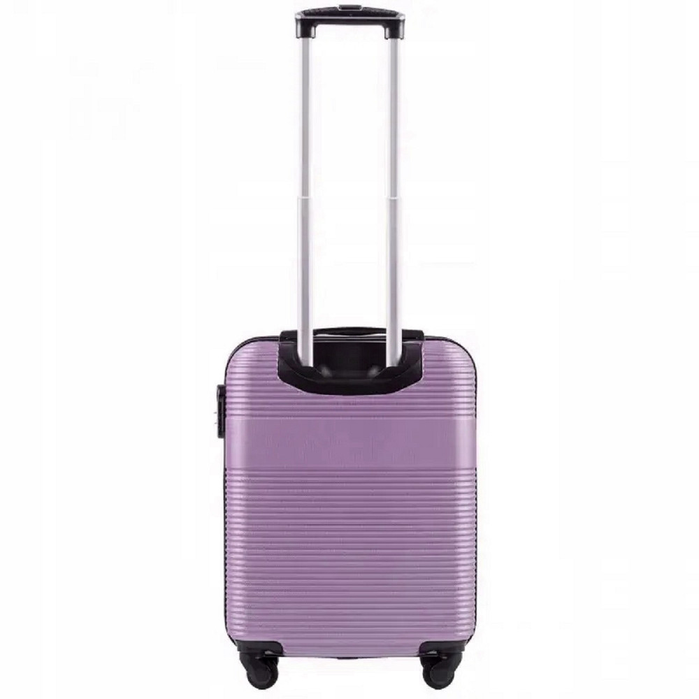 Валіза пластикова WINGS 5398 мікро 52 см світло-фіолетова Київ - фото 3