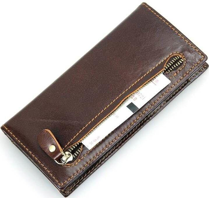 Кошелек из натуральной кожи Коричневый (Vintage) Киев - изображение 10