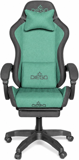 Кресло геймерское DIEGO Fabric X Green Киев - изображение 4