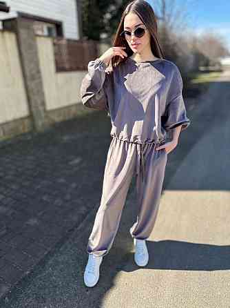 Женский повседневный стильный велюровый костюм двойка Одесса