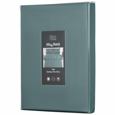 Пододеяльник Ardesto Mix&Match Premium 100% хлопок, сатин зеленый 160х220 см (ART1622DVE) Винница - изображение 6