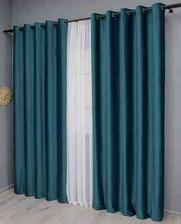 Комплект штор на люверсах VR-Textil Бархат № 1662ш Мурена 150х280 см 2 шт (37-0223) Киев