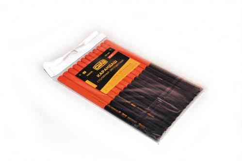 Карандаш столярный двухцветный 175мм (набор 12шт) СИЛА Ровно