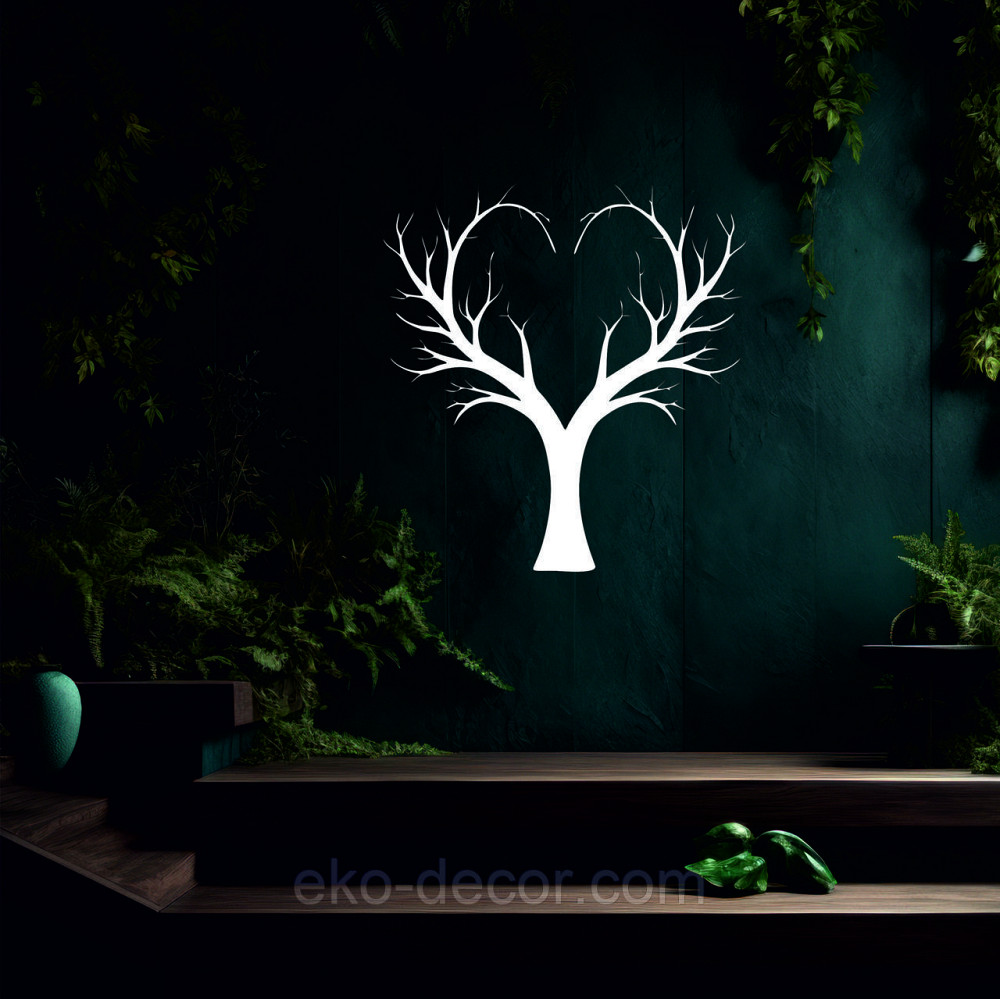 Декоративне настінне 3D Панно «Дерево Серце»  Декор на стіну з об'ємом Київ - фото 5