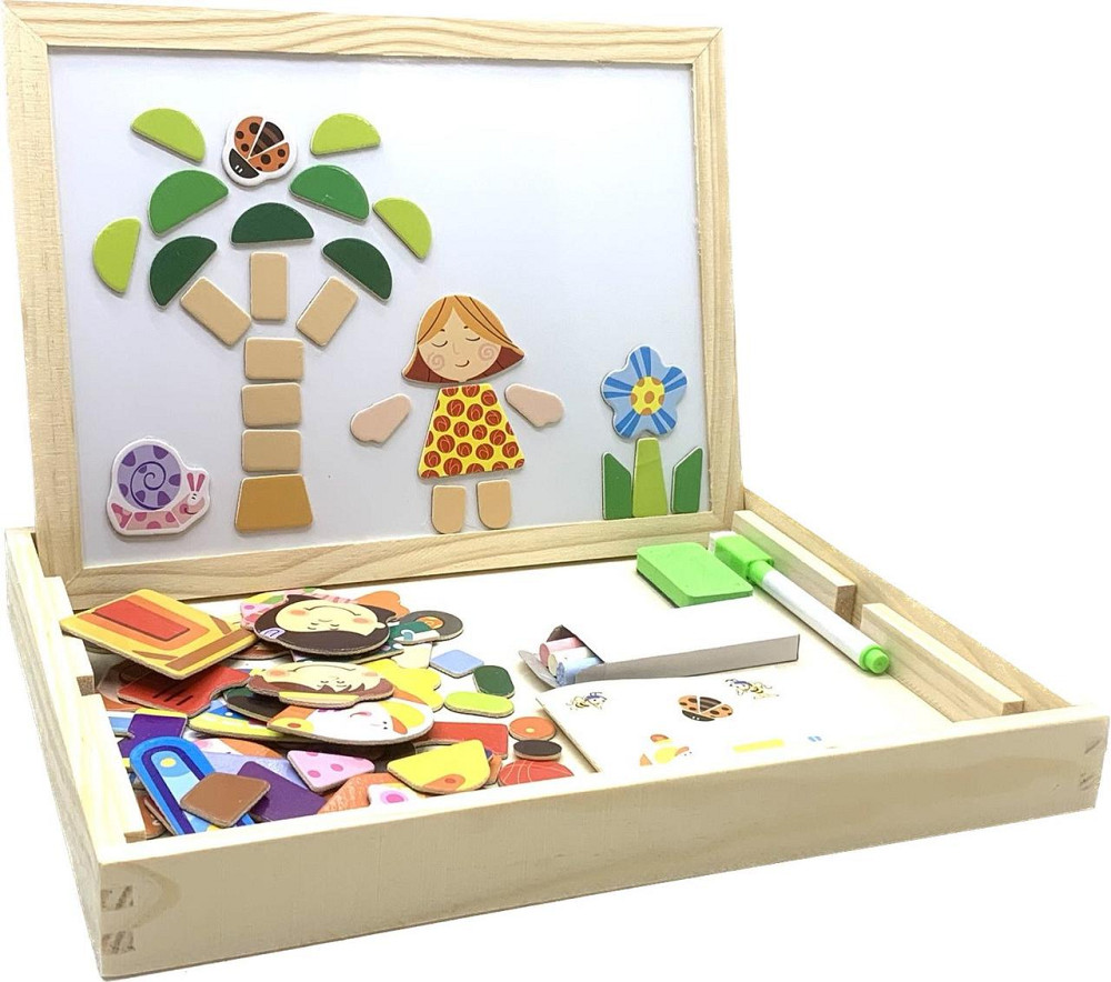 Дерев'яна іграшка Tree Toys Маленький фантазер із магнітною мозаїкою (MD 2083 A) Чернигов - изображение 2