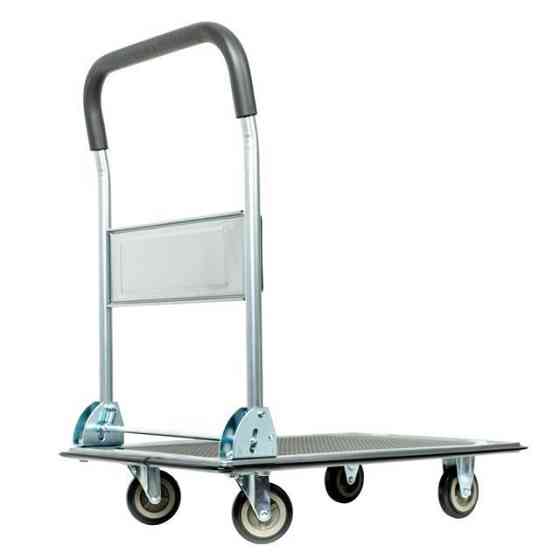 Візок ручний чотирьохколісний, 150 кг, 740×480×830 мм, колеса: 100 мм, сталевий INTERTOOL LT-9053 Киев