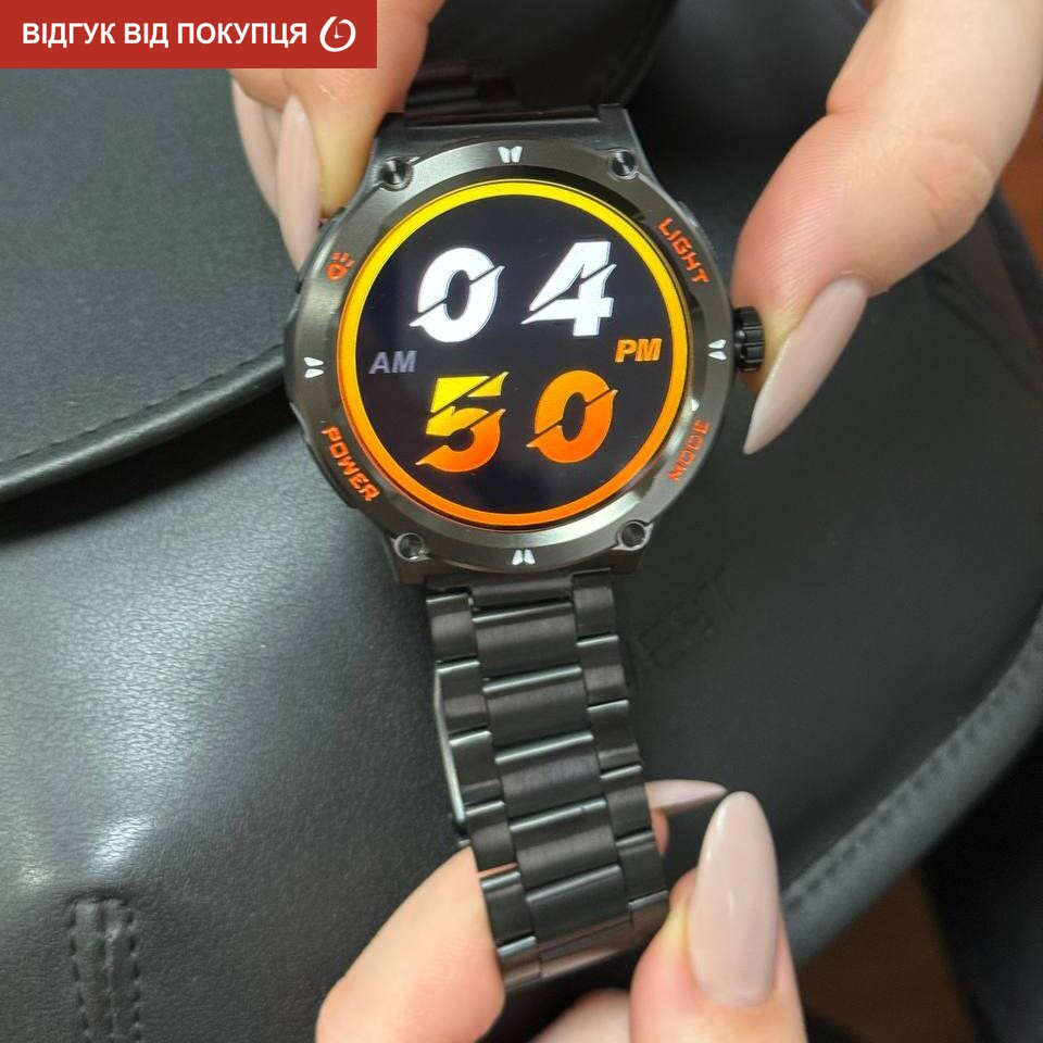 Умные смарт часы Smart Advanture Steel Black з компасом (2 ремешка) Киев - изображение 20