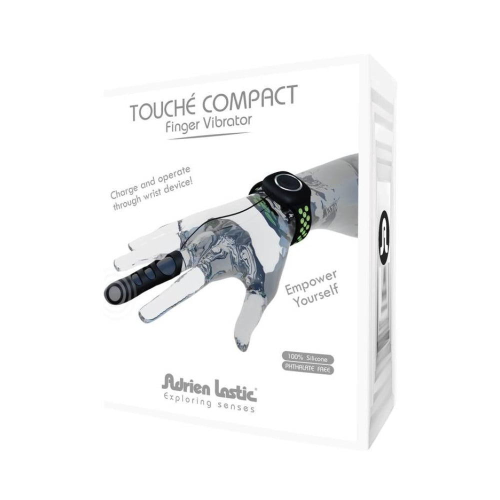 Вибронасадка на палец Adrien Lastic Touche Compact S с проводным пультом, черная Sex Aura Киев - изображение 6