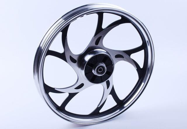 Диск задний литой 17*1,6 (барабанный тормоз, усиленный) 3,5kg на мопед Альфа Мукачево - изображение 1