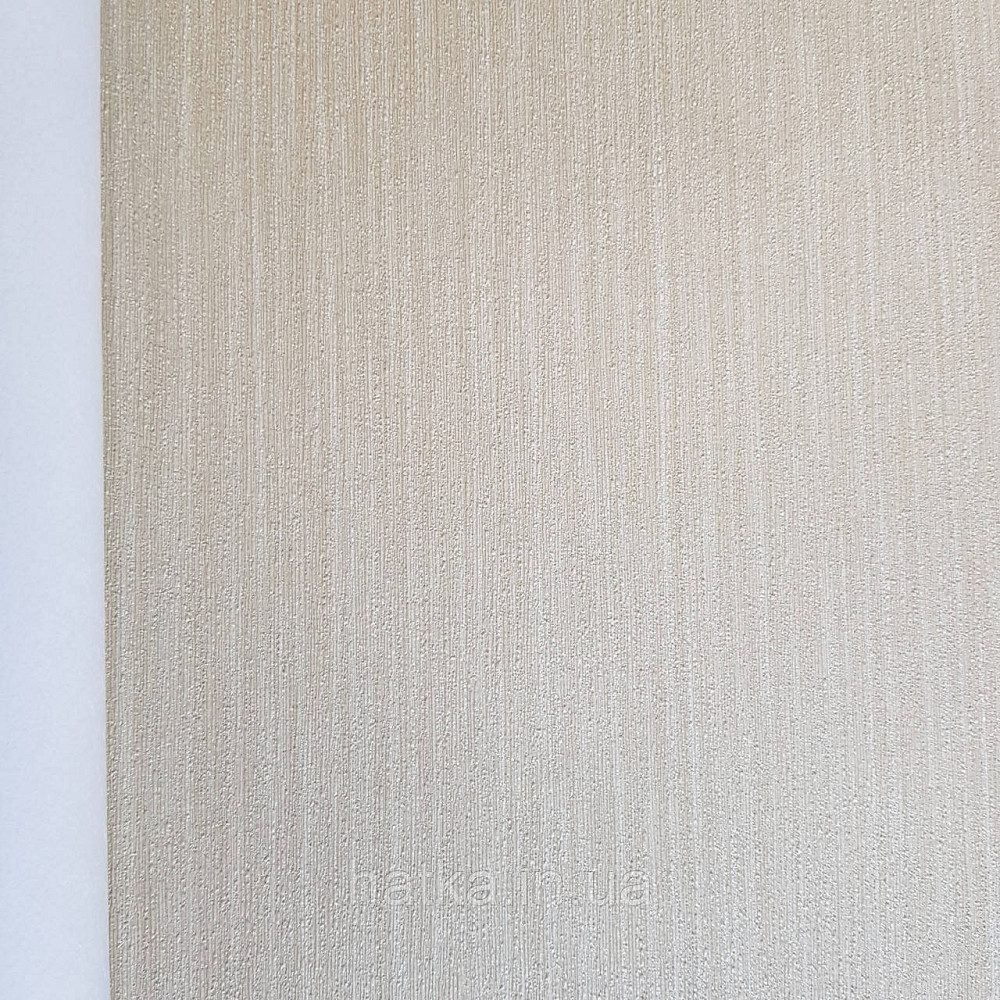 Шпалери метрові вінілові на флізелін дизайнерські Erismann Elle однотонні тонка смужка під тканину золотисті Київ - фото 2