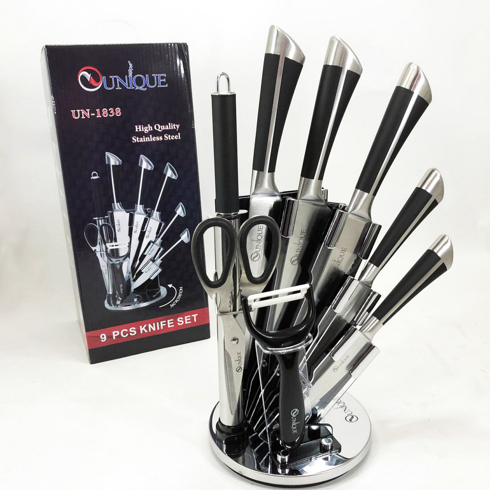 Кухонные ножи для готовки, Кухонный нож из нержавеющей стали металлический, Универсальный набор ножей QF-39 Львов - изображение 10