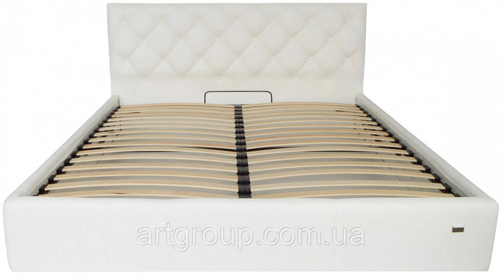 Ліжко Двоспальне Bristol Comfort 160 х 190 см Madrit-0920 З підйомним механізмом та нішою для білизни Білий Дніпро - фото 13