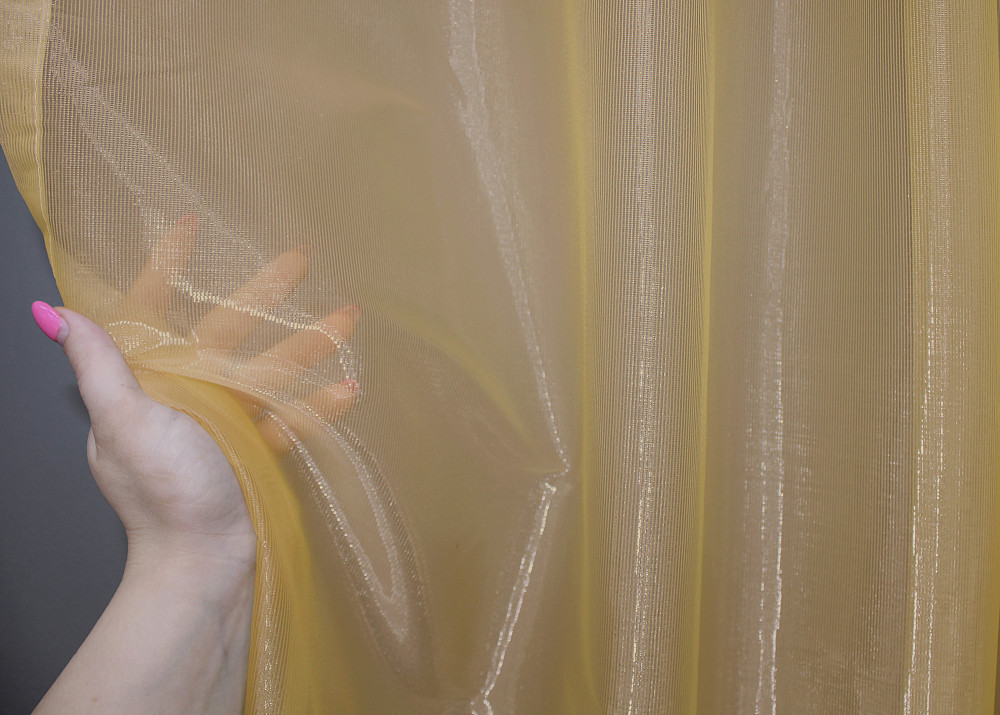 Кухонна арка VR-Textil № 000к з макраме жовтий з білим 260х150 см (51-207) Київ - фото 3