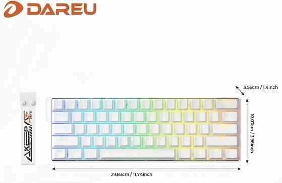 Магнитная клавиатура | клавиатура на оранжевых свечах | dareu ek60 he. Харків