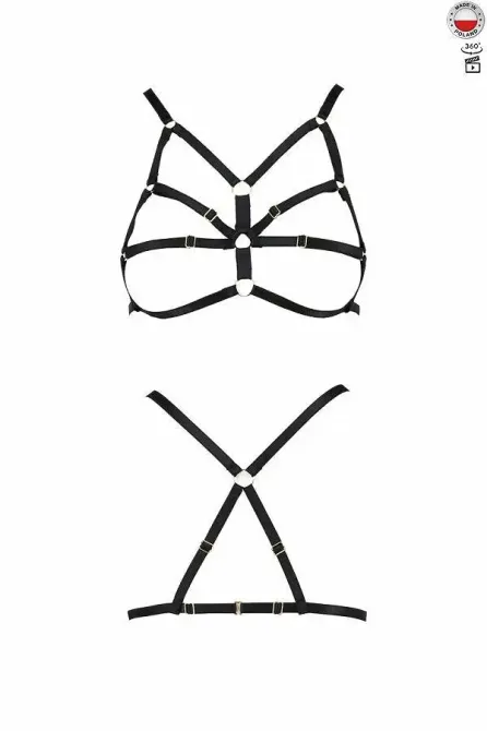 Бюстгальтер-стрепи Passion Exclusive ARMANDA BRA XXL/XXXL, black Львів - фото 1