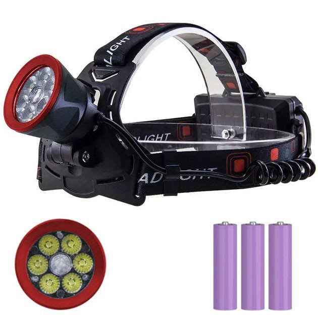 Світлодіодний ліхтар на лоб, Налобний ліхтар з акумулятором Led headlamp налобний XT-97 Львів - фото 1