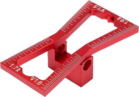 Шаблон розмічальний YATO контур "ластівковий хвіст" зі шкалою, 64х23х18 мм(DW) Одеса