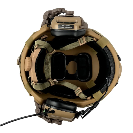 Комплект шлем кевларовый Fast Helmet NIJ IIIA + наушники Earmor M32 Mod3 с чебурашкой + кавер (разме Винница
