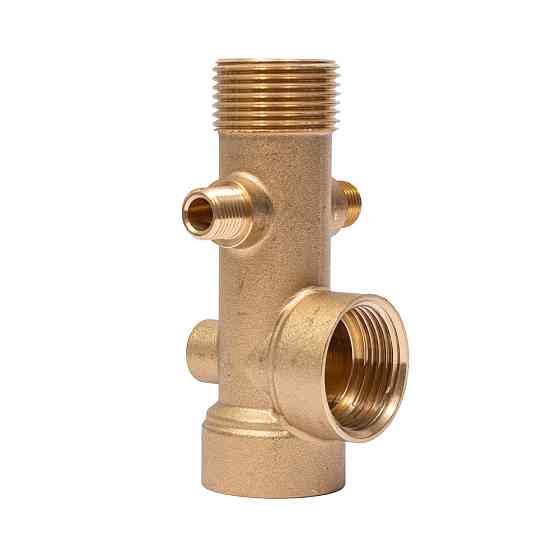 З'єднувач шестививідний 110 мм 1" М×1/4М"×1/4" М×1"F×1"F×1/4"F AQUATICA (779625) Київ