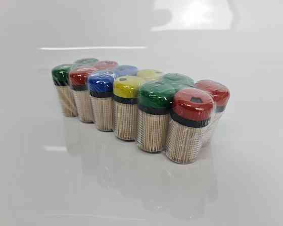 Зубочистка деревянная двусторонняя в жесткой упаковке 250шт(а12)  (1 пачка) Харьков