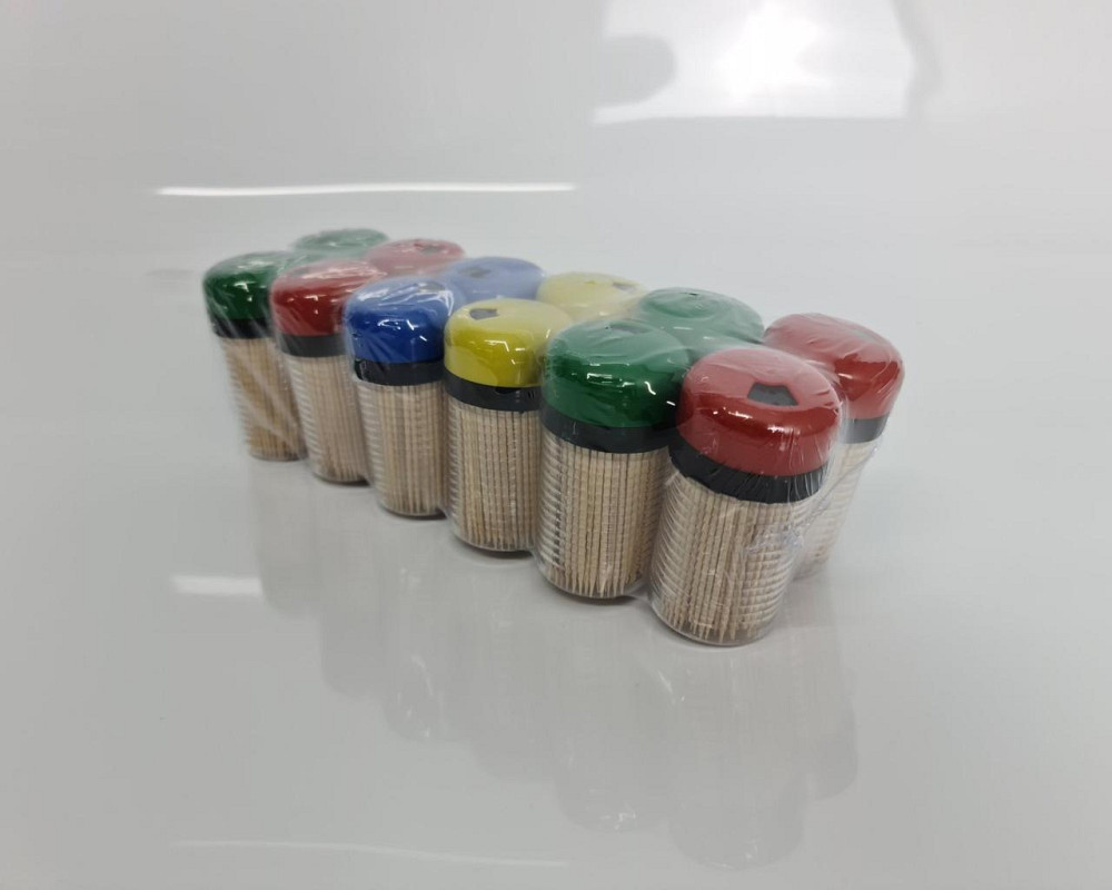 Зубочистка деревянная двусторонняя в жесткой упаковке 250шт(а12)  (1 пачка) Харьков - изображение 4