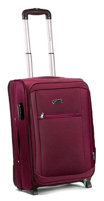 Валіза тканинна WINGS 1701 мала 55 см бордова 2 колеса Київ - фото 1
