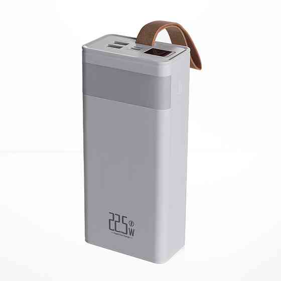 Повербанк 30000 mAh зі швидким заряджанням і ліхтариком 22.5 Вт powerbank заряджання для телефона ґаджетів Білий HP-N50 Київ